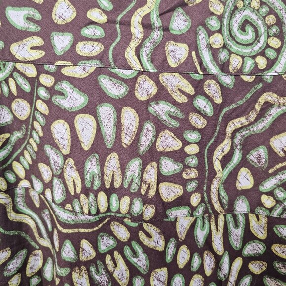 Ruby Rd. Green Brown Boho Peasant Skirt Midi Festival Hippie 12 - Picture 3 of 8
